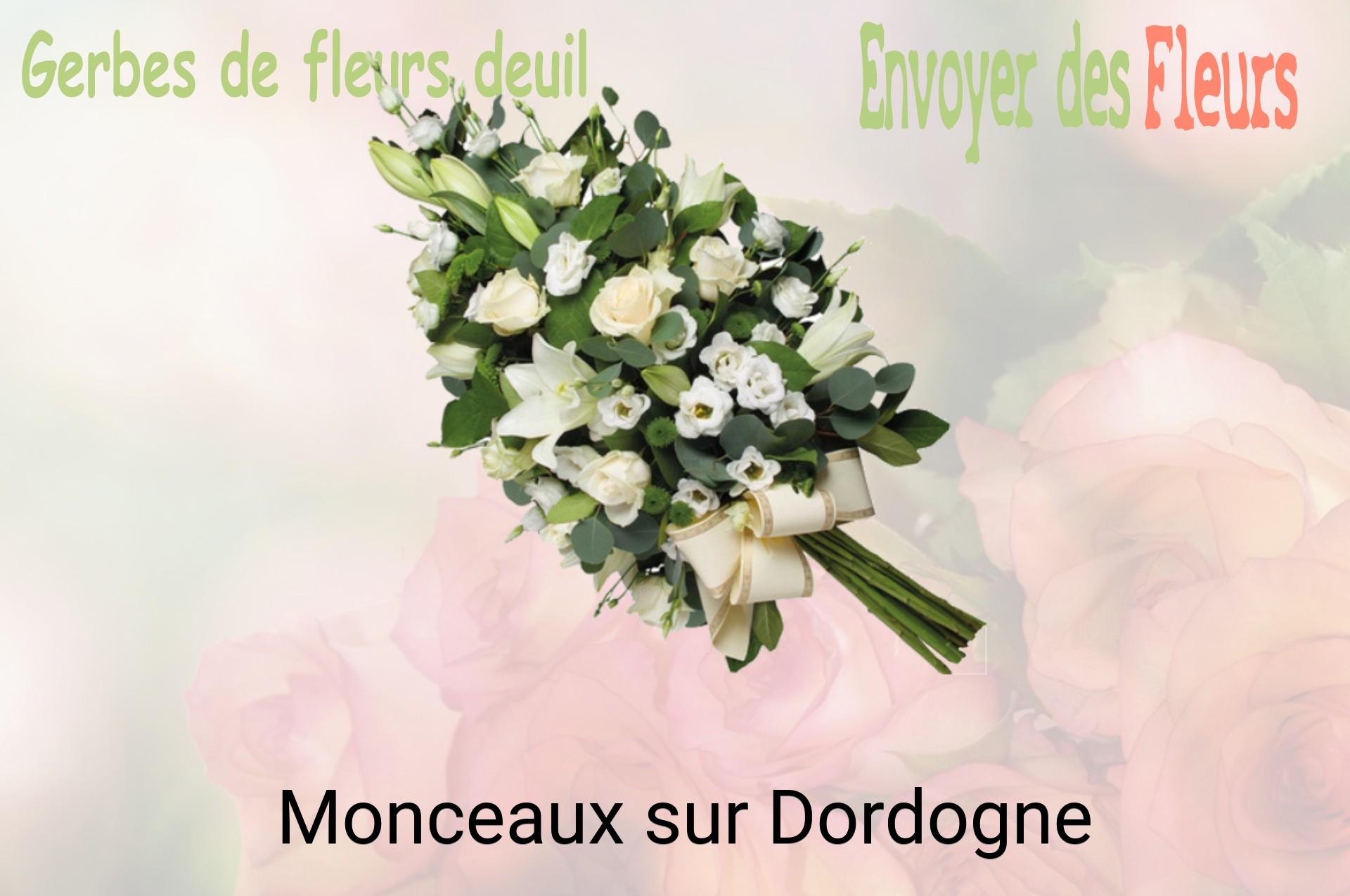 Gerbe de fleurs de deuil livrée à Monceaux-sur-Dordogne